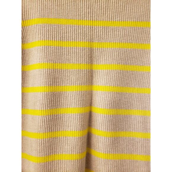 Banana Republic Factory Knit Sweater Small Women's Small Striped Tan Yellow - Picture 8 of 8